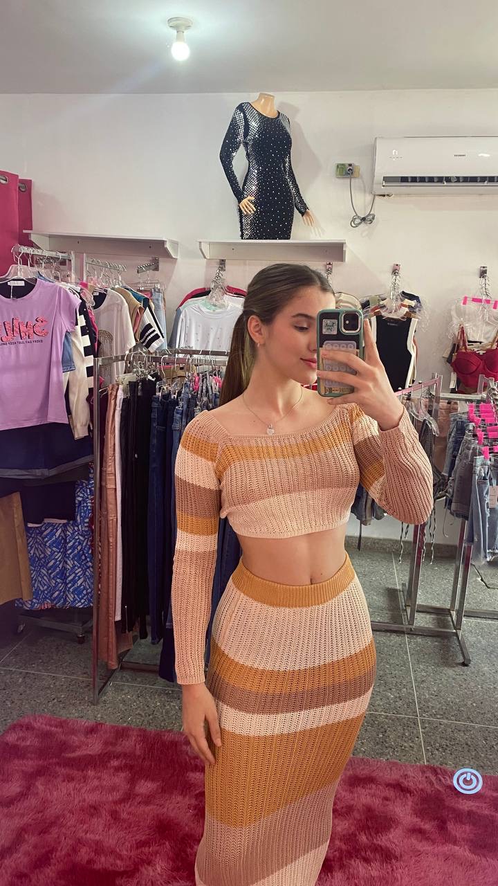 Set tejido en hilo 2 piezas 