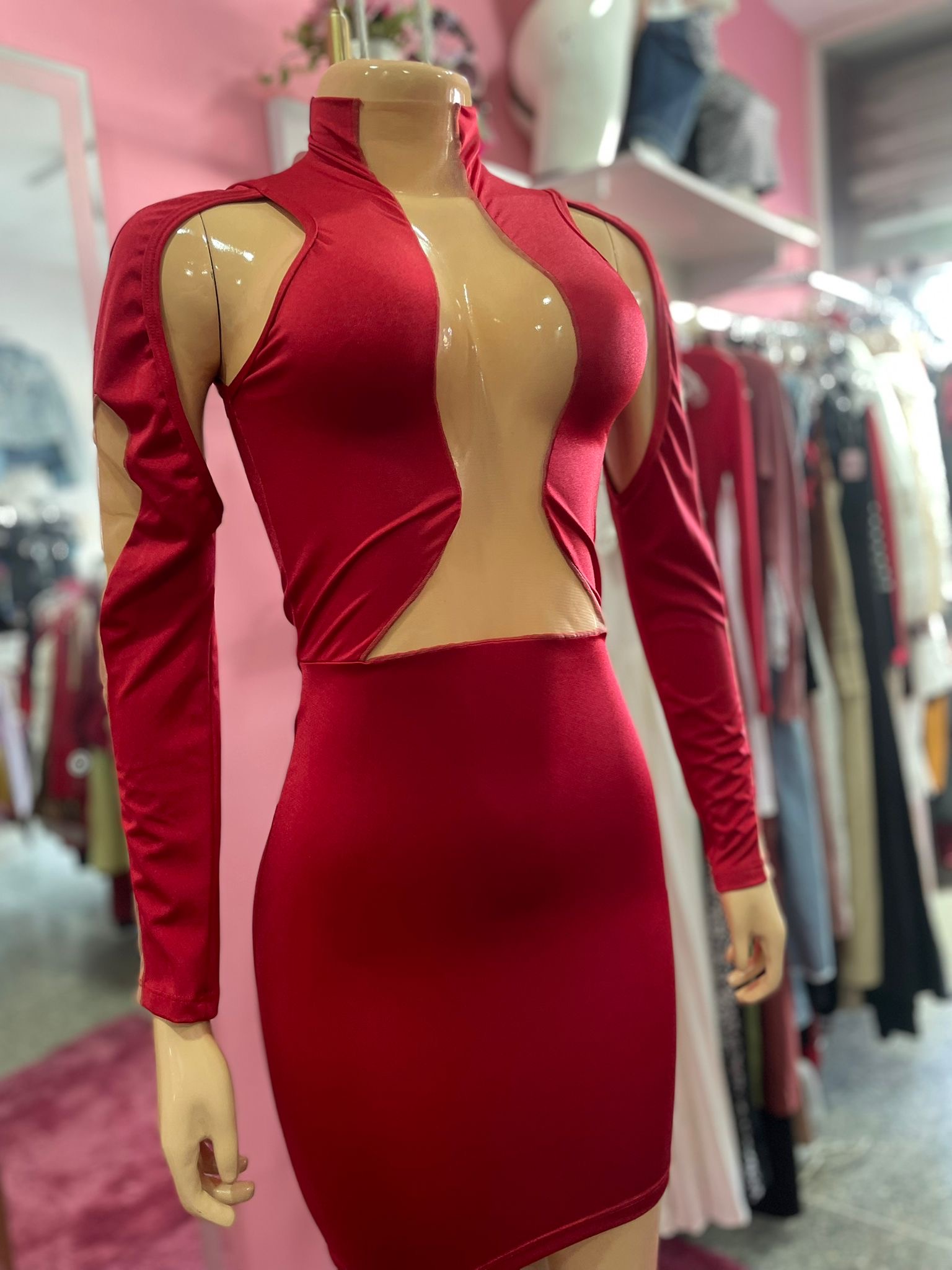 Vestido transparente 